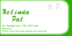 melinda pal business card